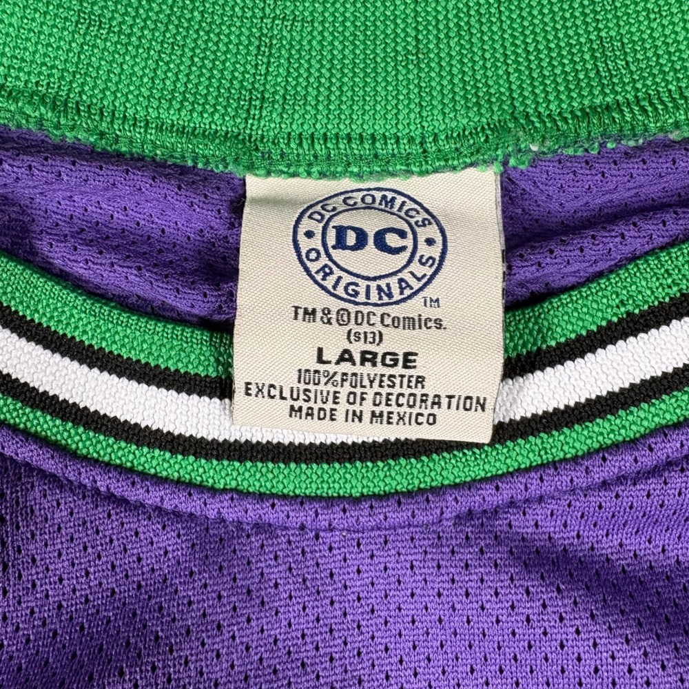 DC Comics Originals The Joker Basketball Jersey Purple Green Large HAHA 00 - Picture 6 of 6